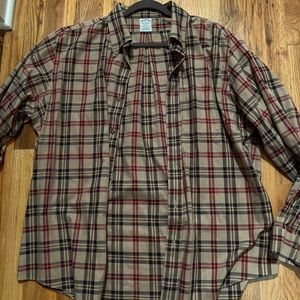 Brooks Brothers Tartan Sport Shirt Regent Fit - XL